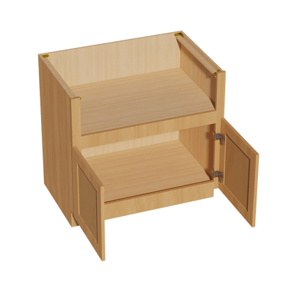 HT - FS36: Timber Wood Shaker 36" 2 Doors Farm House Sink Base Cabinets - NextCabinets