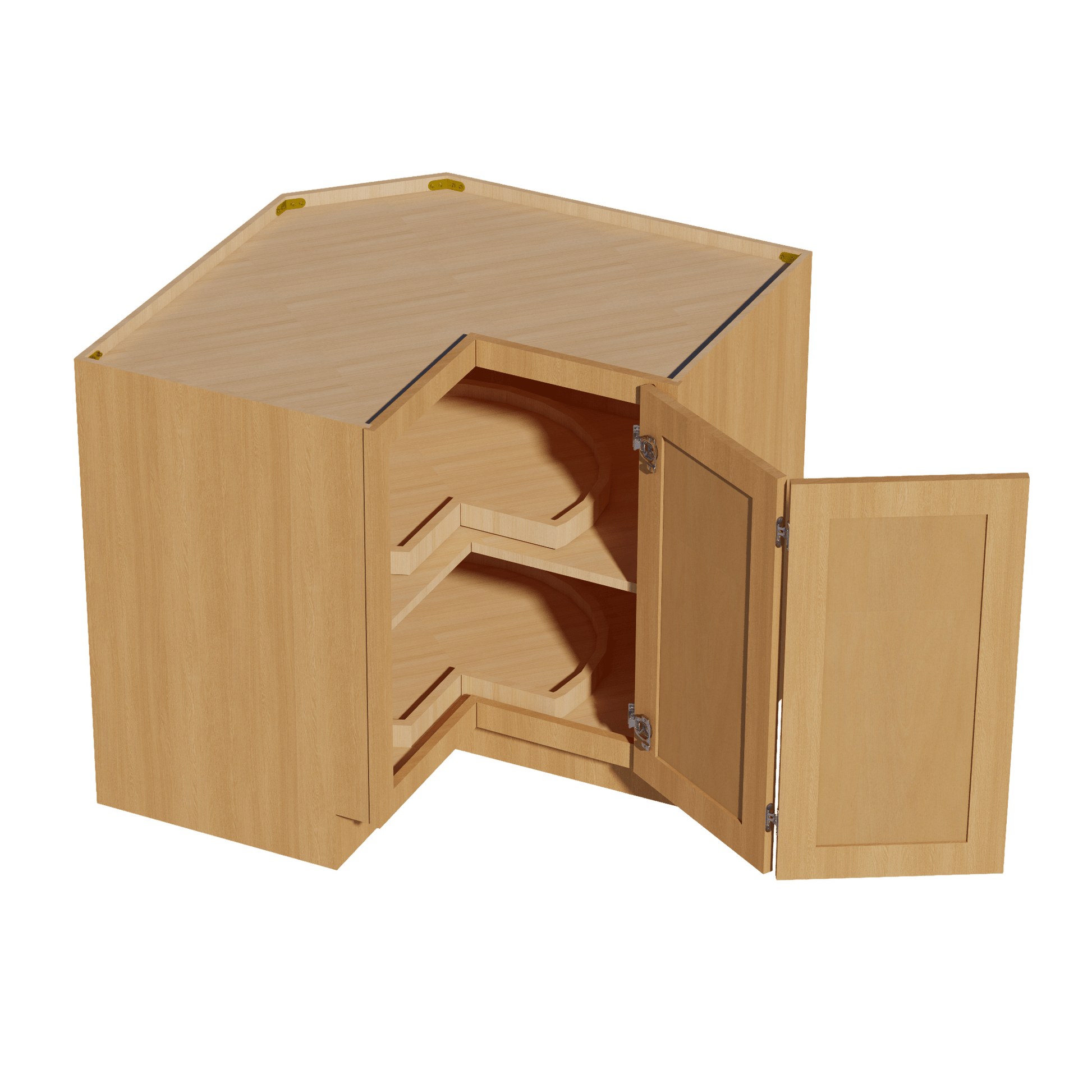 HT - LSB33: Timber Wood Shaker 33" 2 Doors Lazy Susan Corner Base Cabinet - NextCabinets