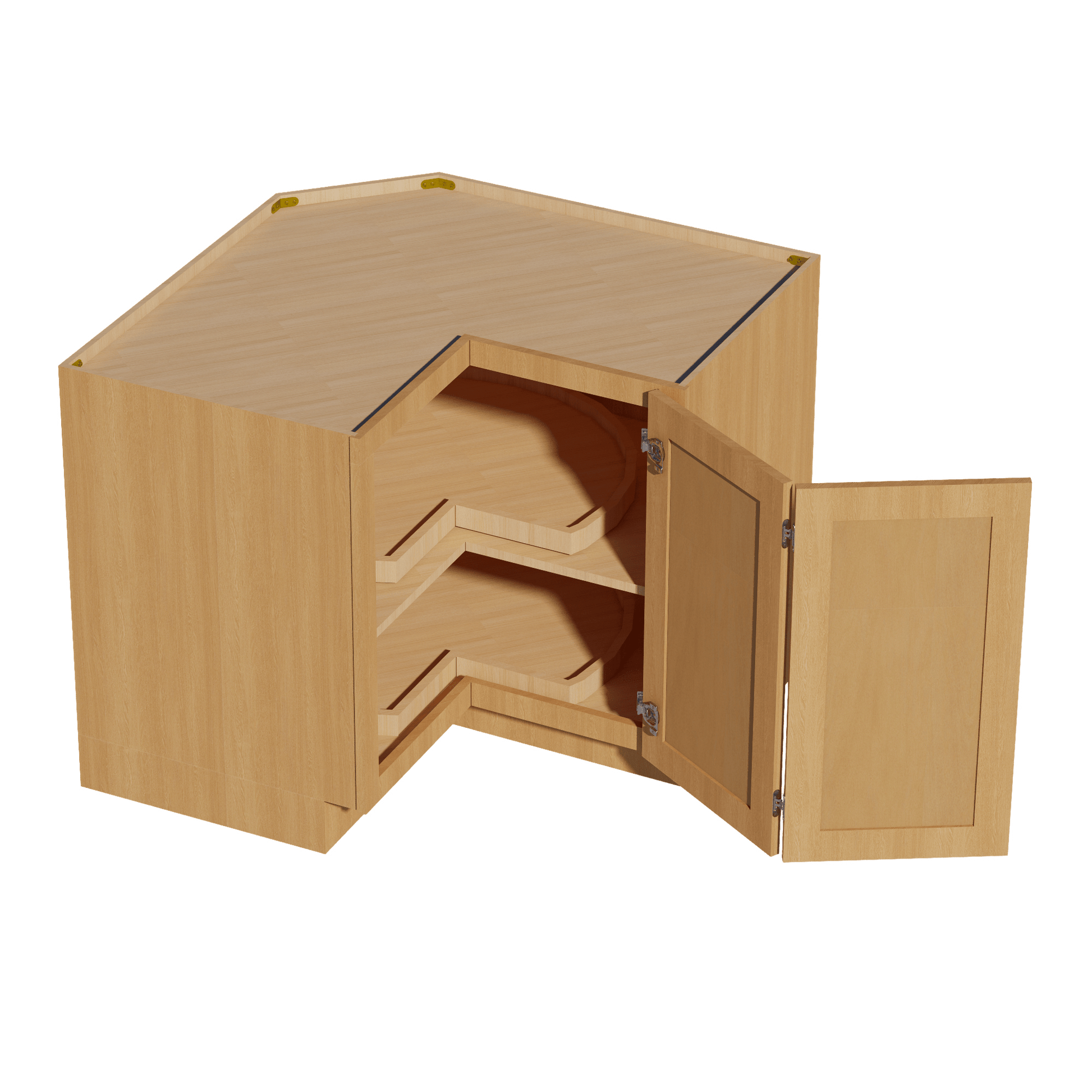 HT - LSB36: Timber Wood Shaker 36" 2 Doors Lazy Susan Corner Base Cabinet - NextCabinets