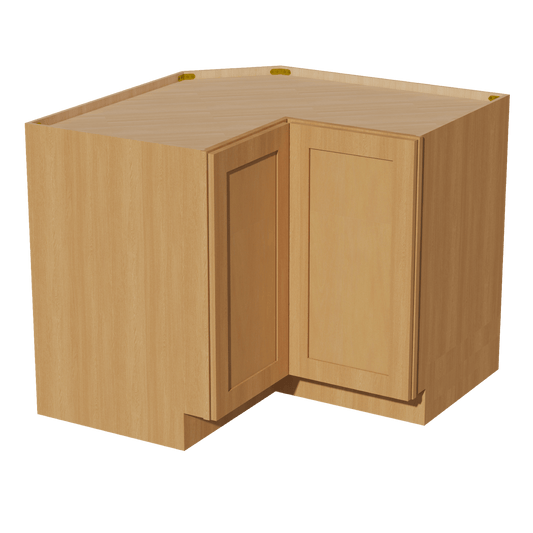 HT - LSB36: Timber Wood Shaker 36" 2 Doors Lazy Susan Corner Base Cabinet - NextCabinets