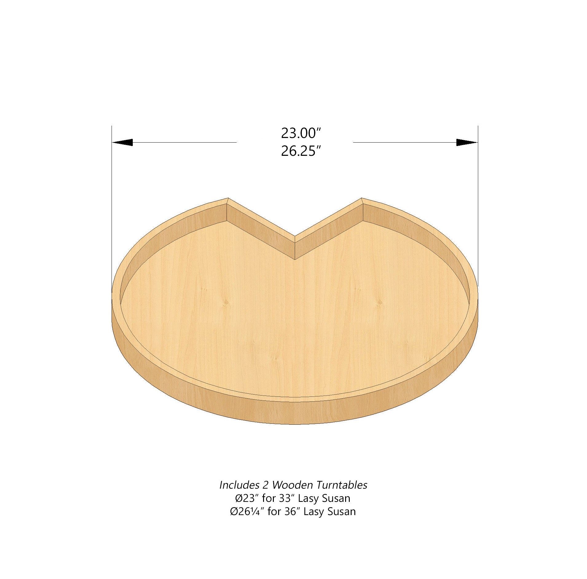 HT - LSB36: Timber Wood Shaker 36" 2 Doors Lazy Susan Corner Base Cabinet - NextCabinets