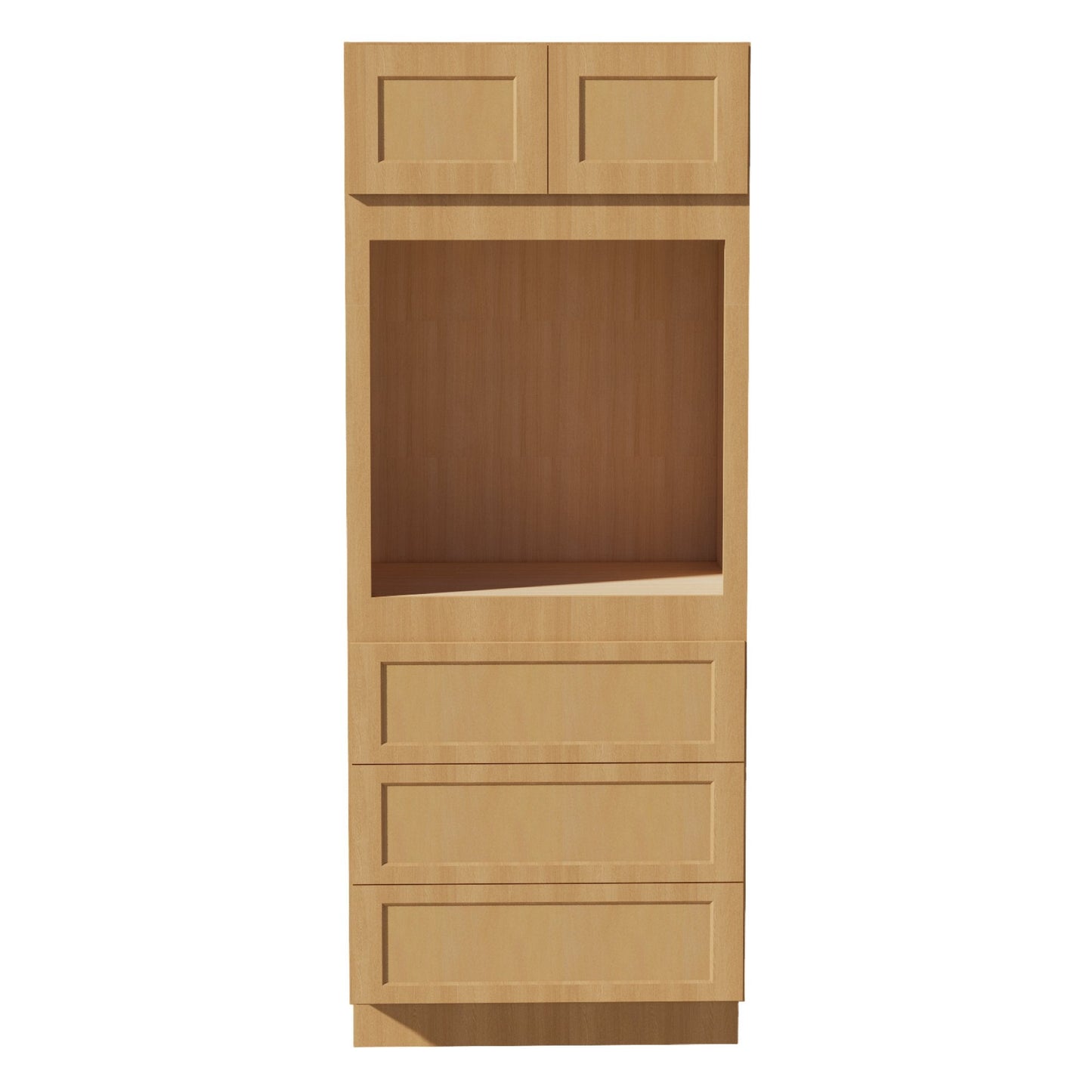 HT - OC3384: Timber Wood Shaker 33"W x 84"H x 24"D 2 Doors & 3 Drawers Tall Oven Shelf Cabinets - NextCabinets