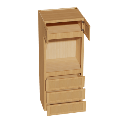 HT - OC3384: Timber Wood Shaker 33"W x 84"H x 24"D 2 Doors & 3 Drawers Tall Oven Shelf Cabinets - NextCabinets