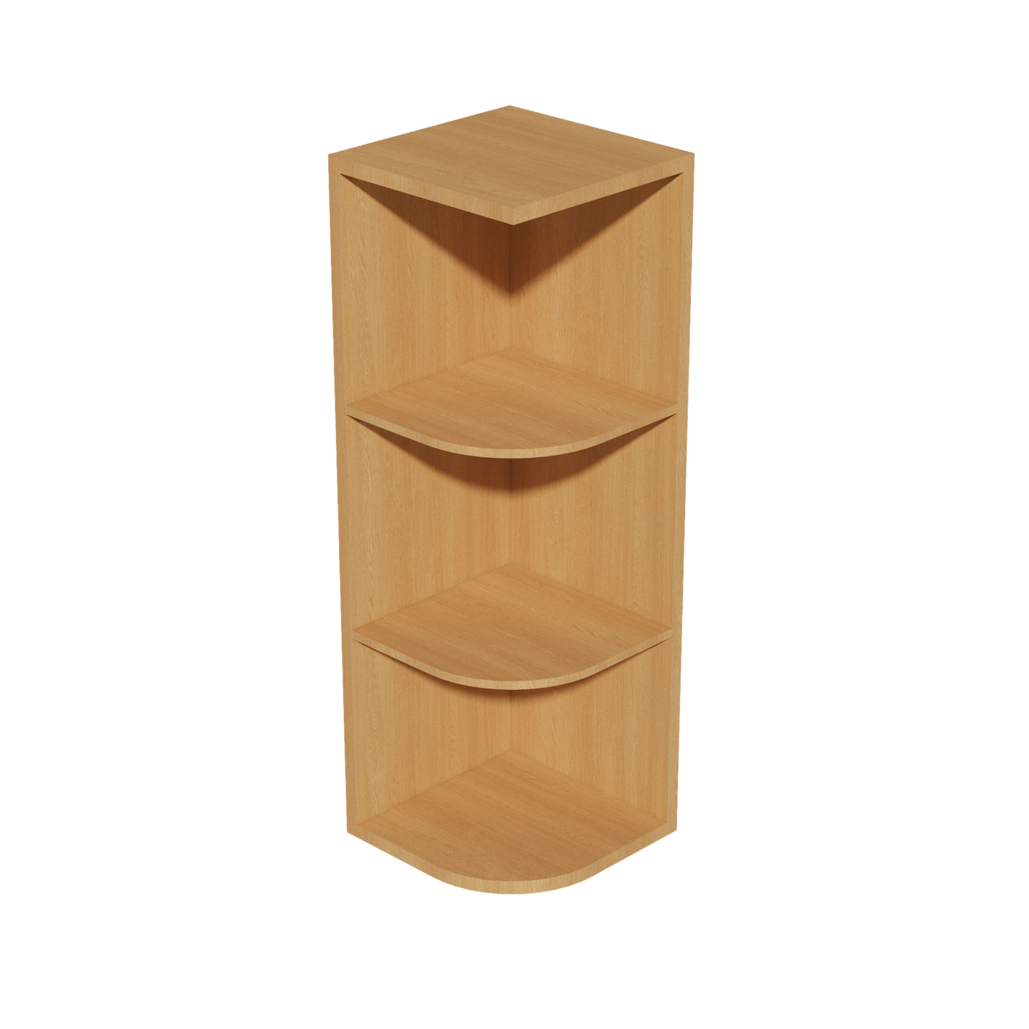 HT - OE1236: Timber Wood Shaker 12"W x 36"H 4 Shelves Wall End Shelf Cabinet - NextCabinets