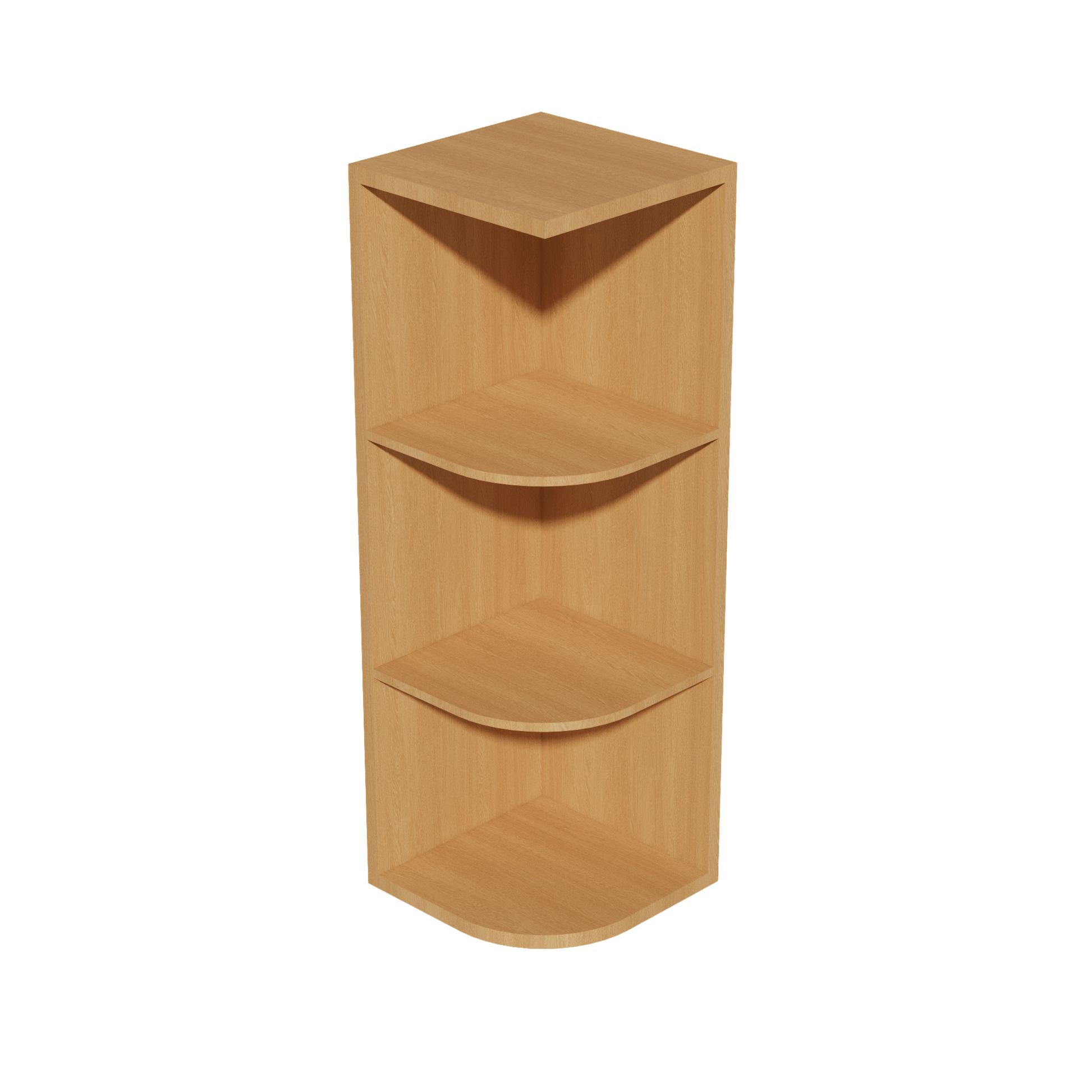 HT - OE1236: Timber Wood Shaker 12"W x 36"H 4 Shelves Wall End Shelf Cabinet - NextCabinets