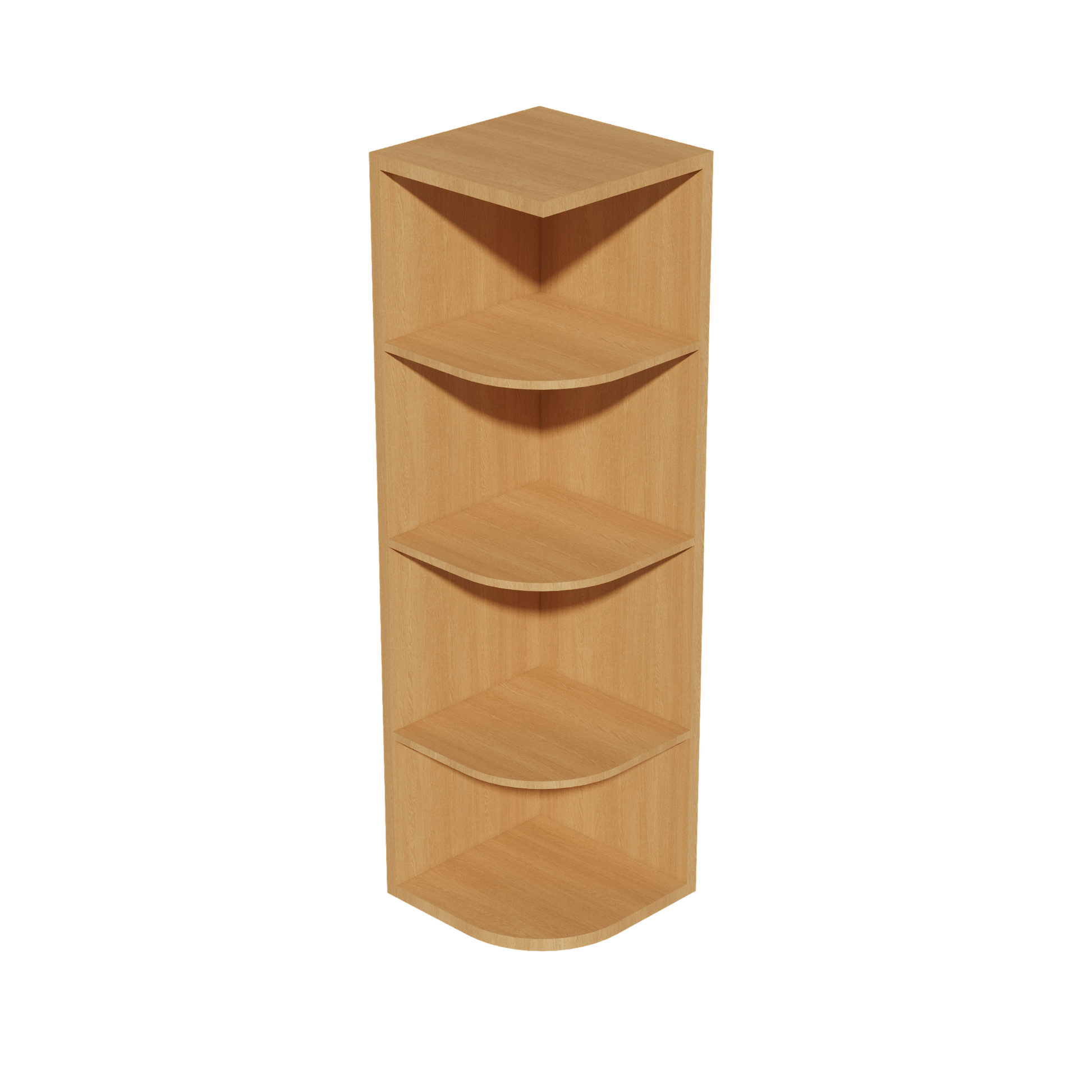 HT - OE1242: Timber Wood Shaker 12"W x 42"H 4 Shelves Wall End Shelf Cabinet - NextCabinets