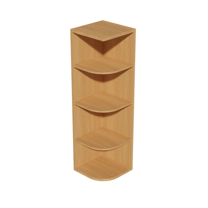 HT - OE1242: Timber Wood Shaker 12"W x 42"H 4 Shelves Wall End Shelf Cabinet - NextCabinets