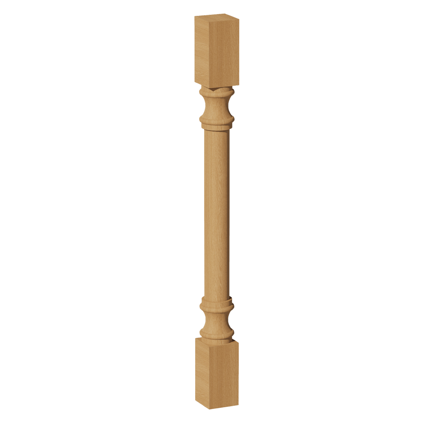 HT - RP336: Timber Wood Shaker 03"W x 36"H x 03"D Round Roman Pillar - NextCabinets