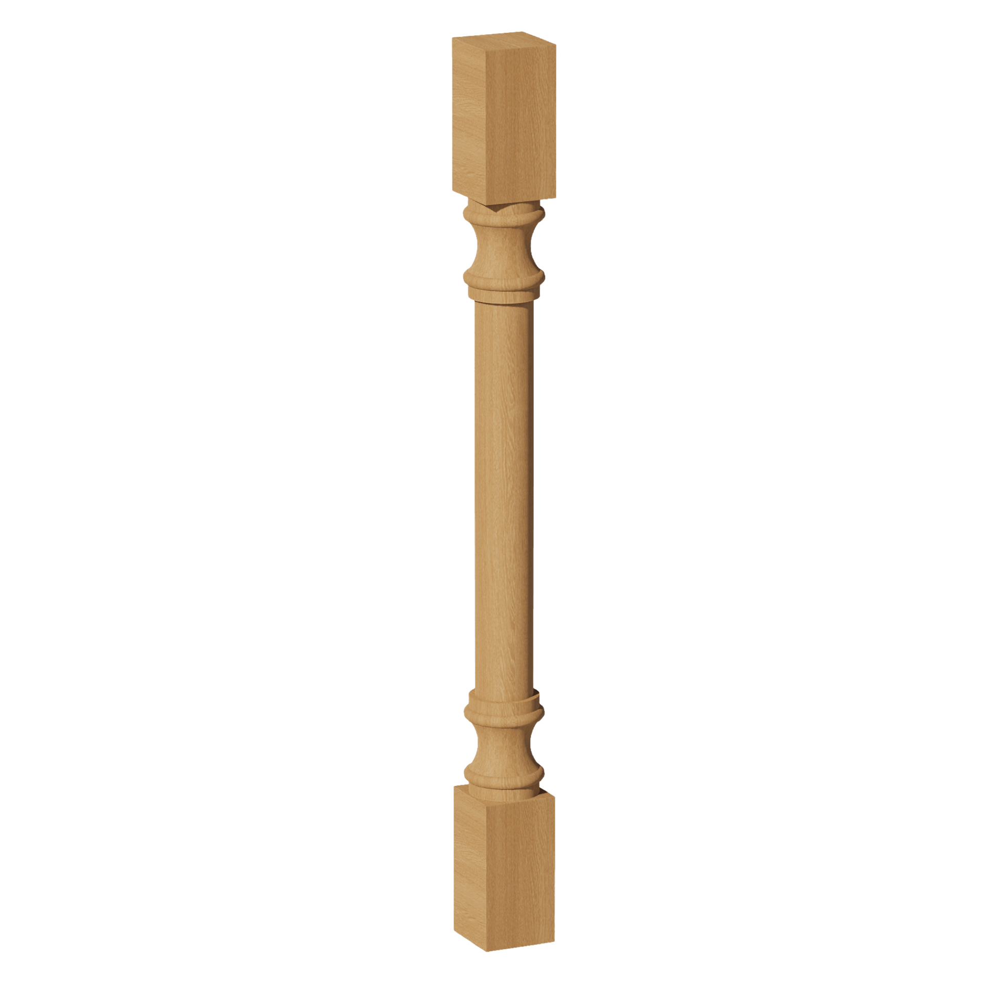 HT - RP336: Timber Wood Shaker 03"W x 36"H x 03"D Round Roman Pillar - NextCabinets