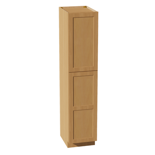 HT - TP1884: Timber Wood Shaker 18"W x 84"H x 24"D 2 Doors & 5 Shelves Tall Shelf Pantry Cabinets - NextCabinets