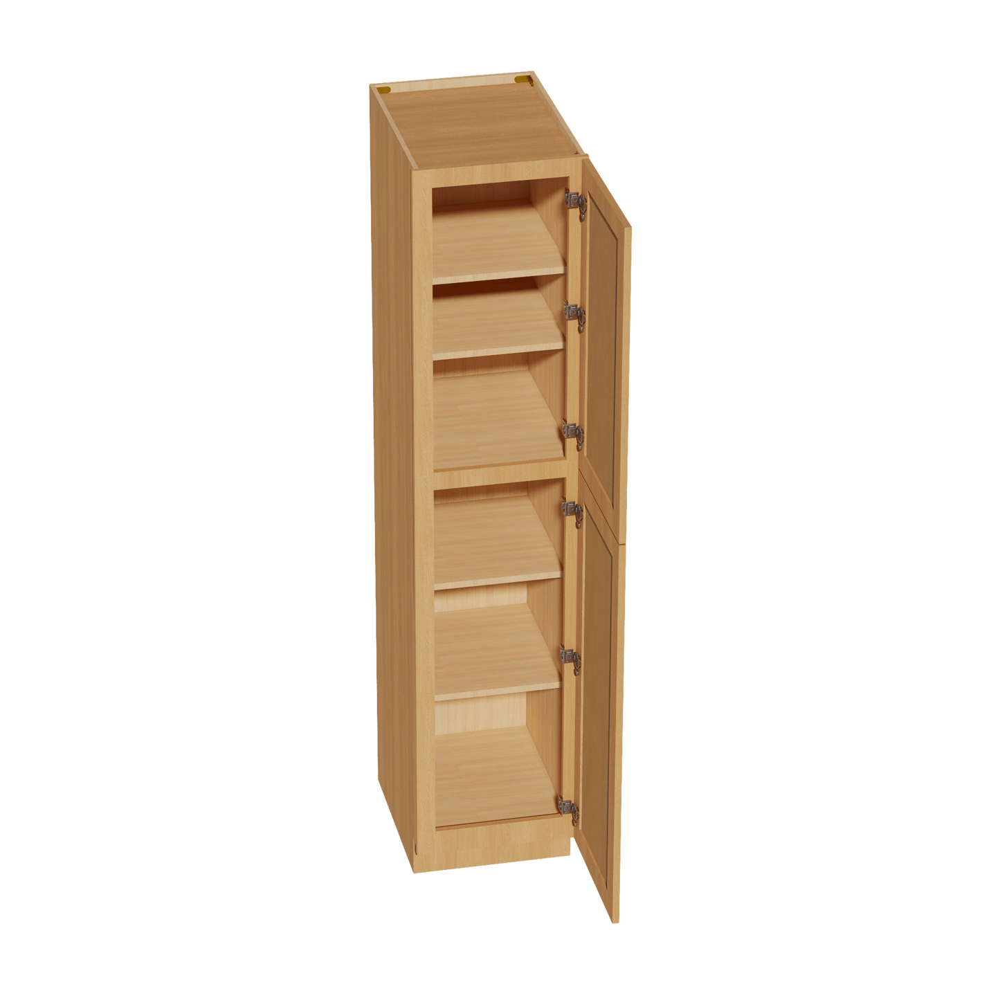 HT - TP1884: Timber Wood Shaker 18"W x 84"H x 24"D 2 Doors & 5 Shelves Tall Shelf Pantry Cabinets - NextCabinets