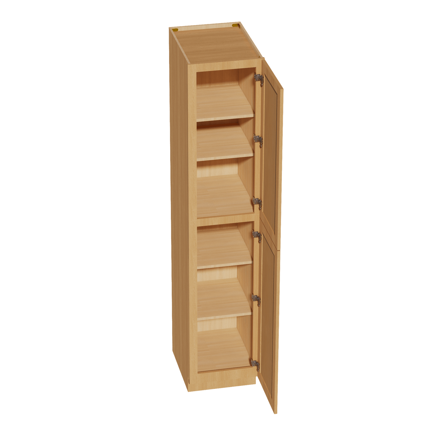 HT - TP1890: Timber Wood Shaker 18"W x 90"H x 24"D 2 Doors & 5 Shelves Tall Shelf Pantry Cabinets - NextCabinets