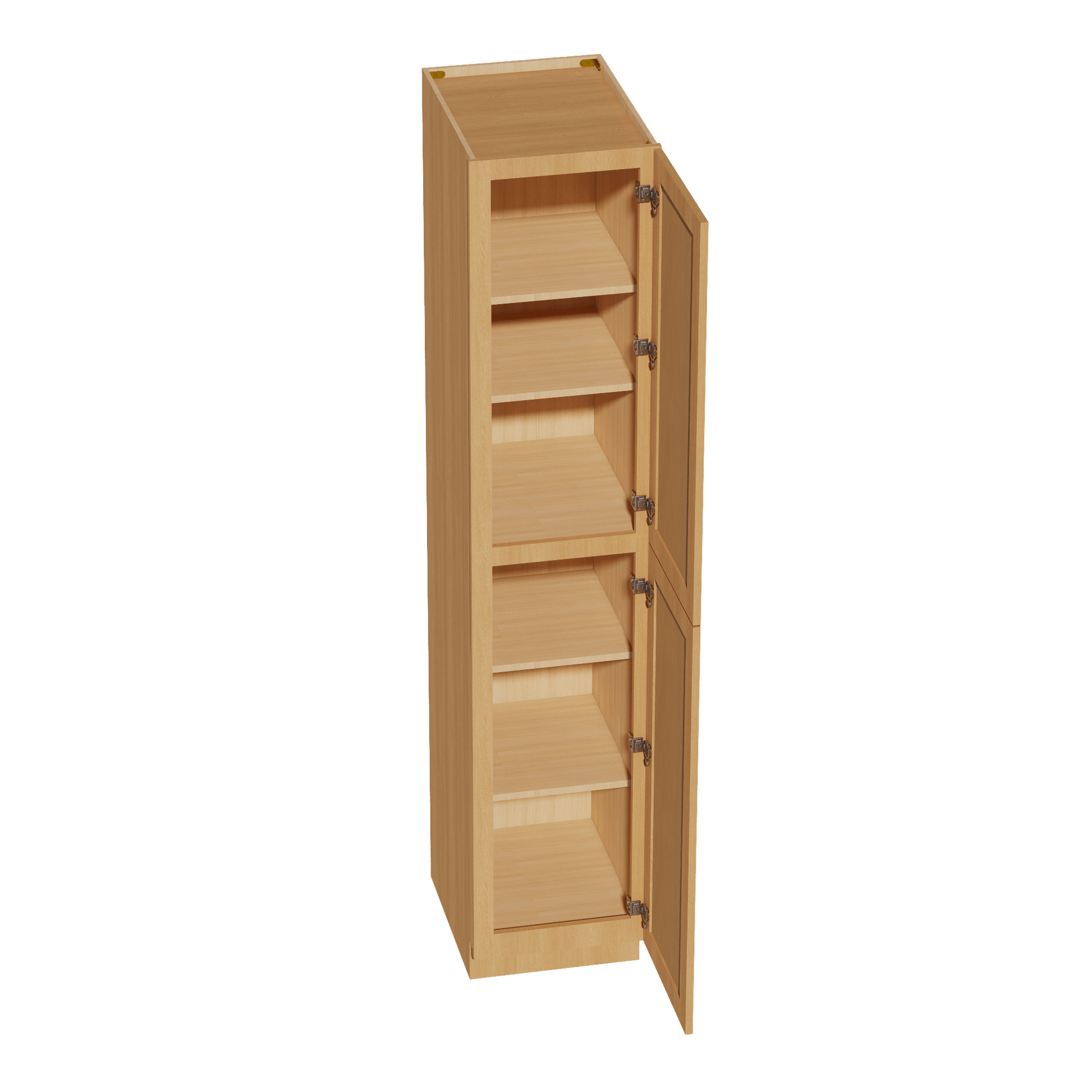 HT - TP1890: Timber Wood Shaker 18"W x 90"H x 24"D 2 Doors & 5 Shelves Tall Shelf Pantry Cabinets - NextCabinets
