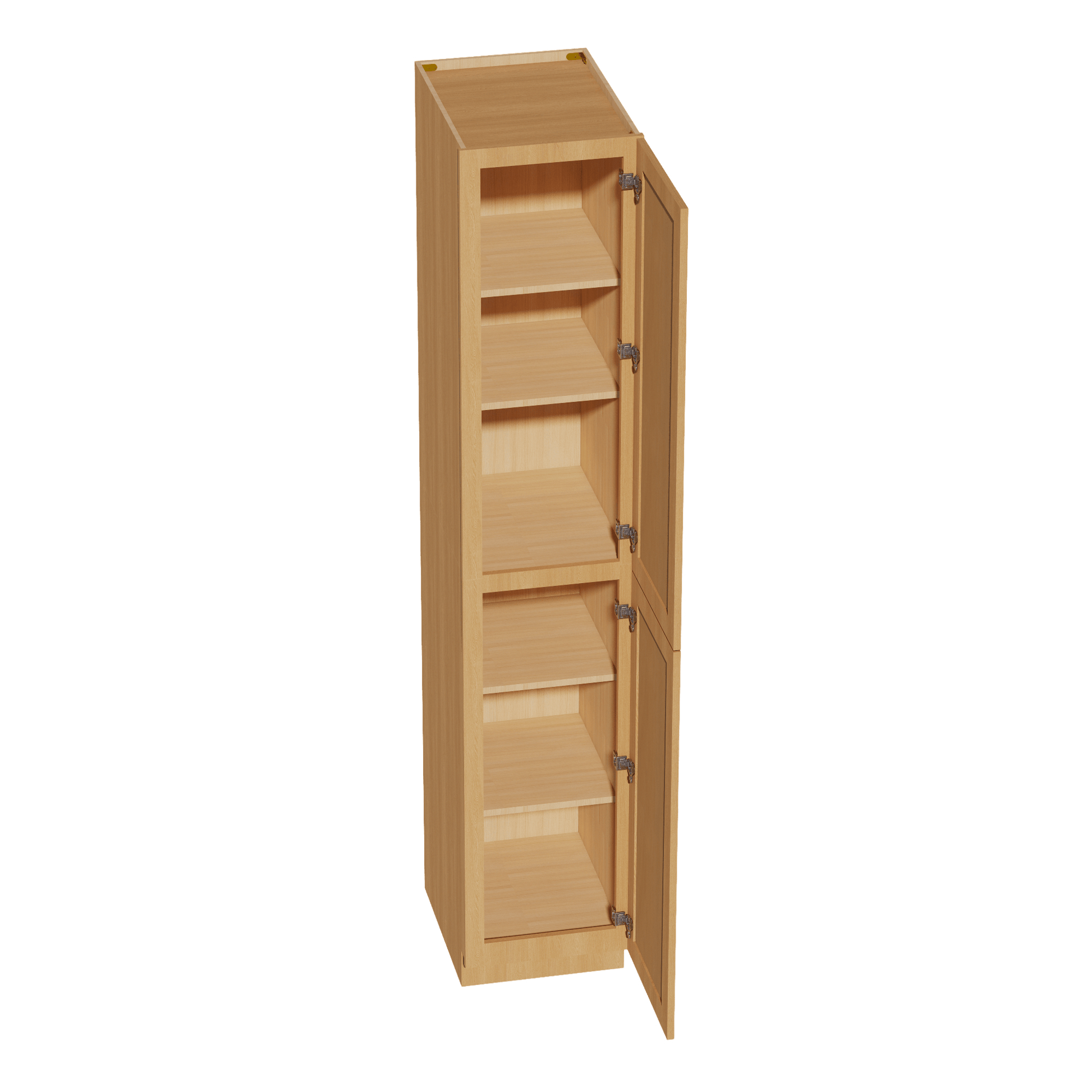 HT - TP1896: Timber Wood Shaker 18"W x 96"H x 24"D 2 Doors & 6 Shelves Tall Shelf Pantry Cabinets - NextCabinets