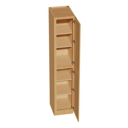 HT - TP1896: Timber Wood Shaker 18"W x 96"H x 24"D 2 Doors & 6 Shelves Tall Shelf Pantry Cabinets - NextCabinets
