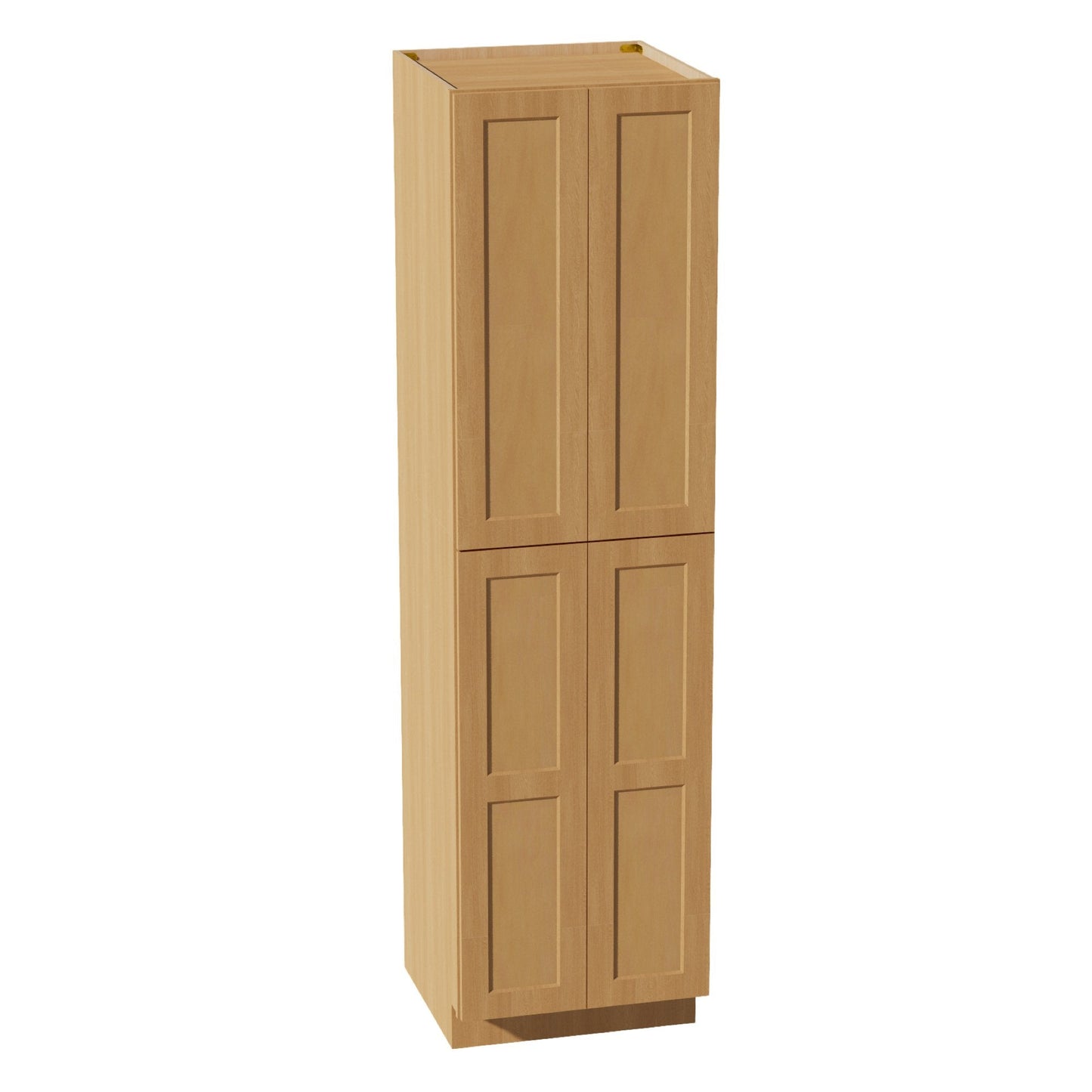 HT - TP2490: Timber Wood Shaker 24"W x 90"H x 24"D 4 Door & 5 Shelves Tall Shelf Pantry Cabinets - NextCabinets
