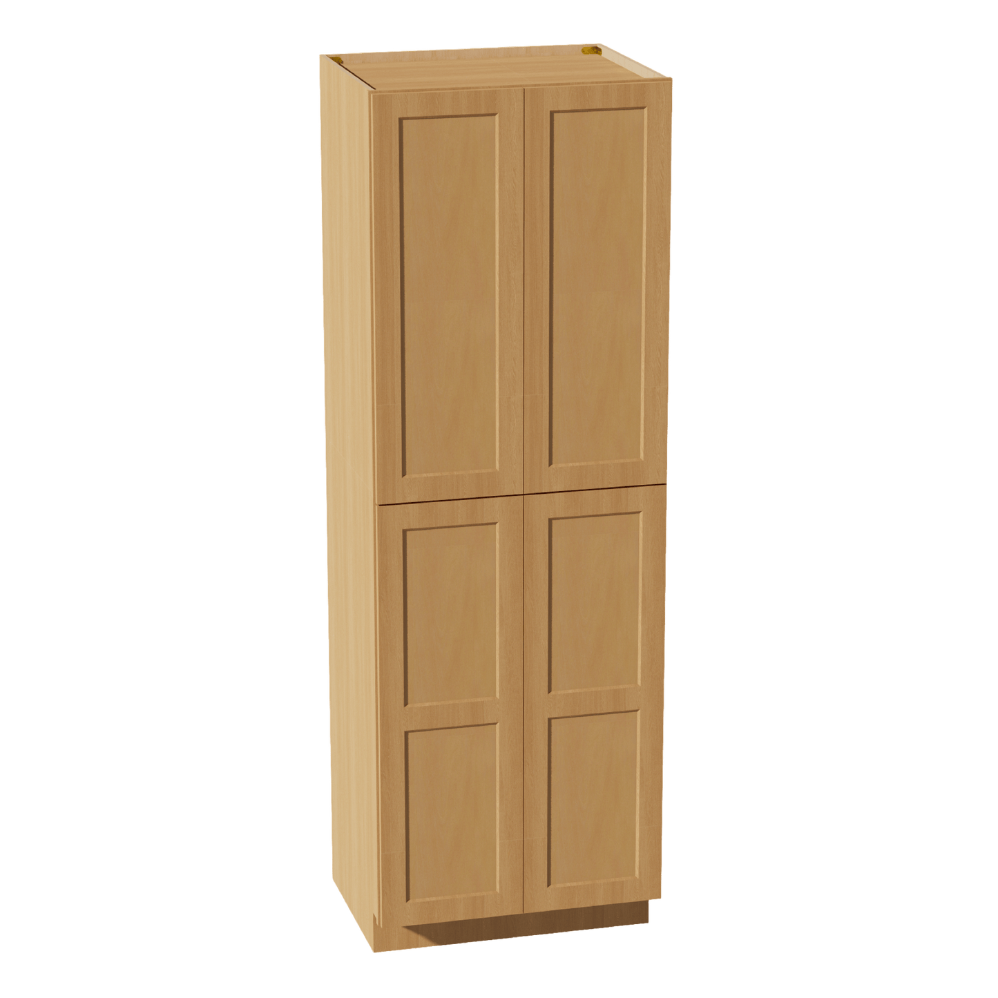 HT - TP3090: Timber Wood Shaker 30"W x 90"H x 24"D 4 Door & 5 Shelves Tall Shelf Pantry Cabinets - NextCabinets
