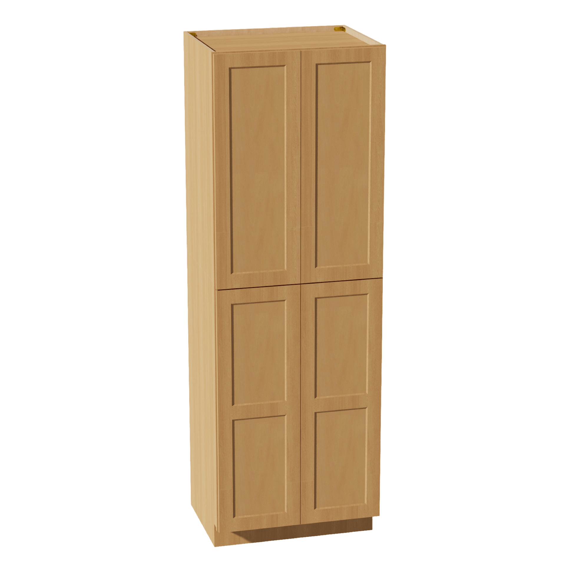 HT - TP3090: Timber Wood Shaker 30"W x 90"H x 24"D 4 Door & 5 Shelves Tall Shelf Pantry Cabinets - NextCabinets