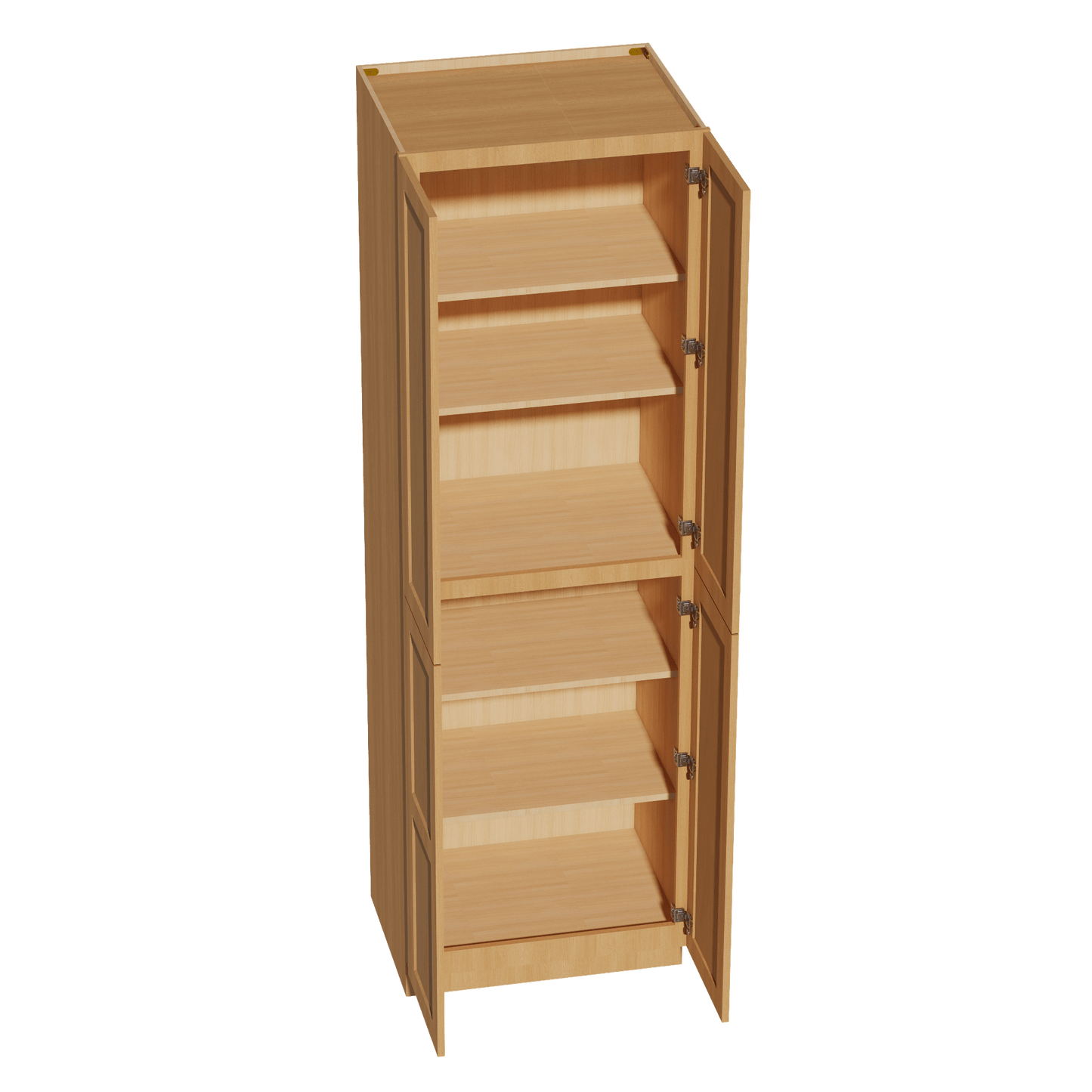 HT - TP3096: Timber Wood Shaker 30"W x 96"H x 24"D 2 Doors & 6 Shelves Tall Shelf Pantry Cabinets - NextCabinets
