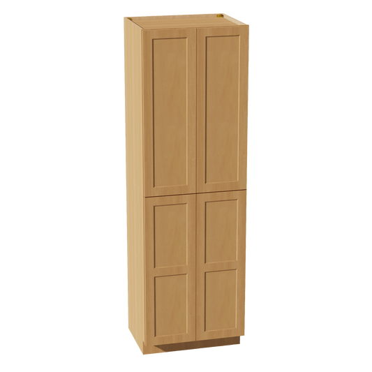 HT - TP3096: Timber Wood Shaker 30"W x 96"H x 24"D 2 Doors & 6 Shelves Tall Shelf Pantry Cabinets - NextCabinets