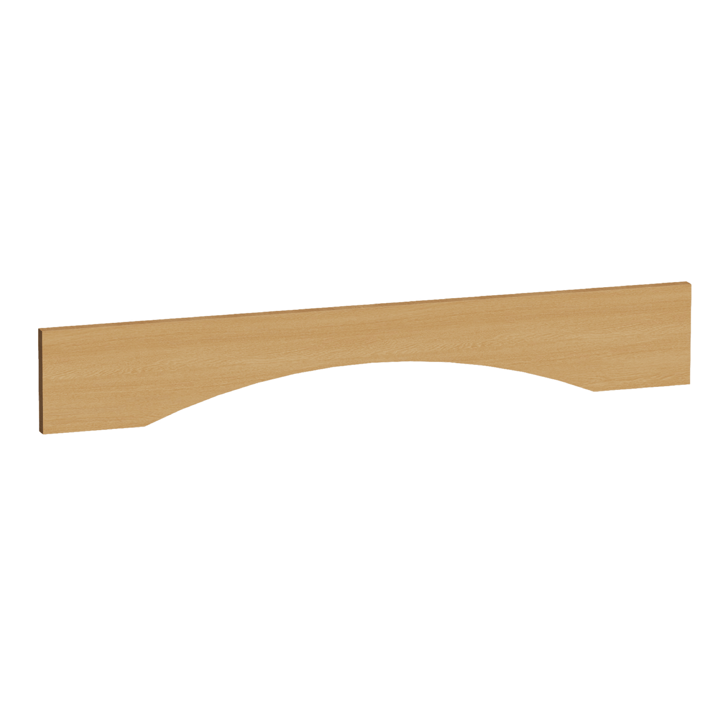 HT - VAR36: Timber Wood Shaker 36"W x 5 - 1/2"H x 3/4"D Arched Valance - NextCabinets