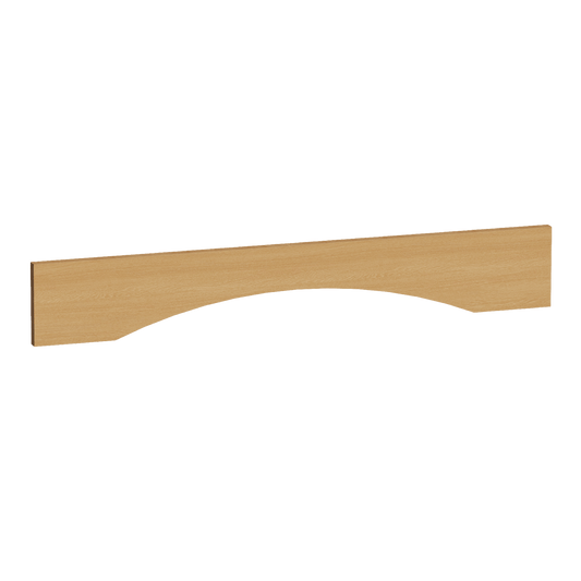 HT - VAR36: Timber Wood Shaker 36"W x 5 - 1/2"H x 3/4"D Arched Valance - NextCabinets