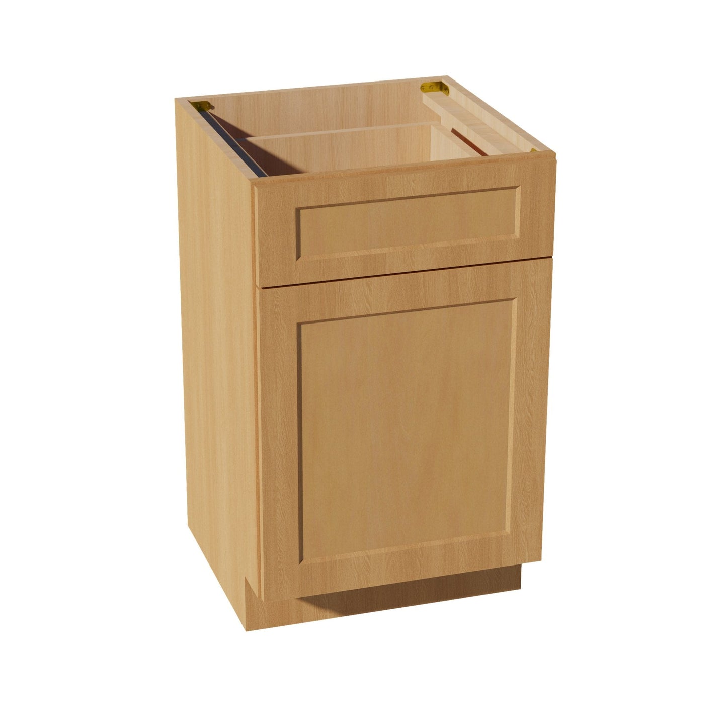 HT - VB2121: Timber Wood Shaker 21"W x 34 - 1/2"H x 21"D 1 Door & 1 Drawer Single Door Vanity Base Cabinets - NextCabinets