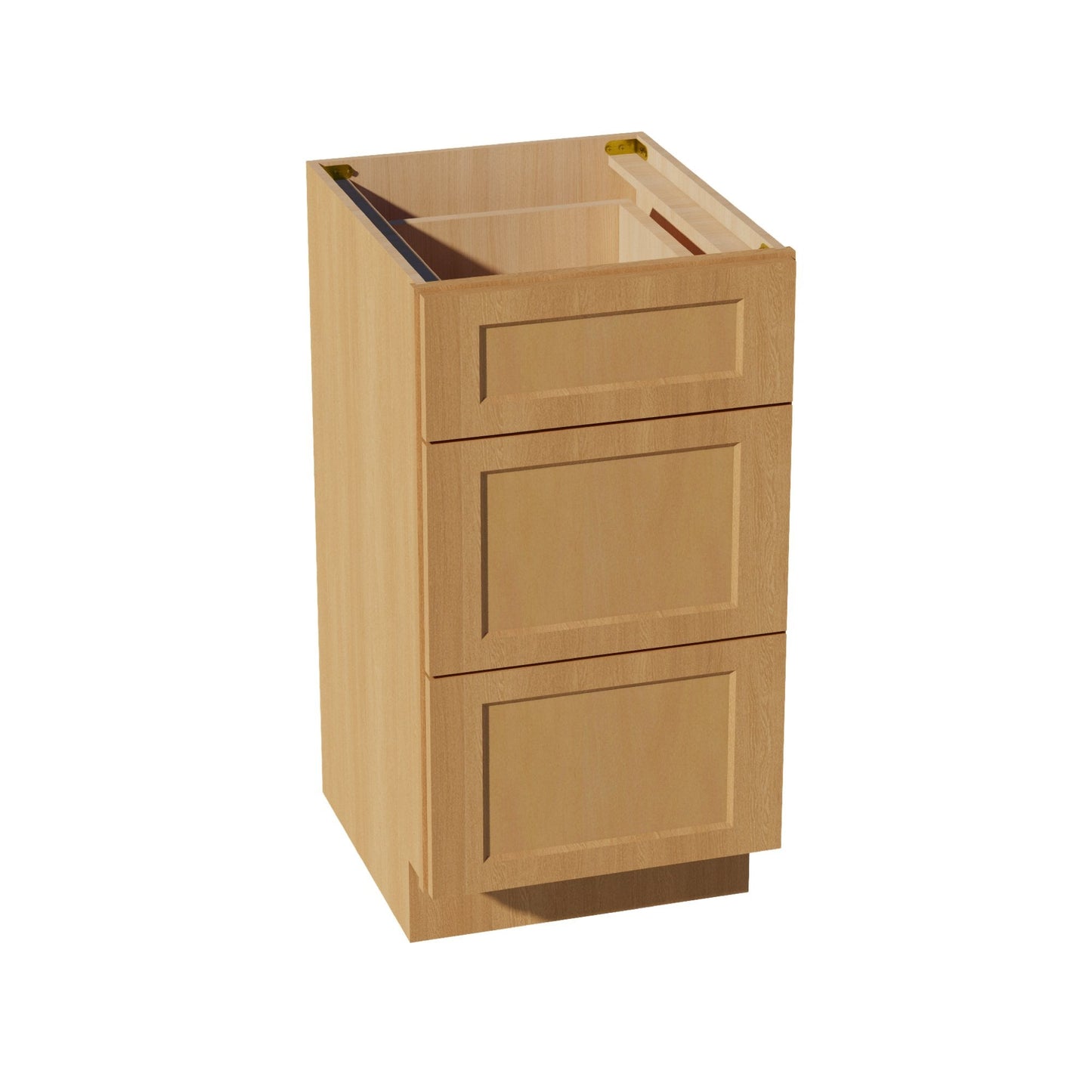 HT - VDB1821: Timber Wood Shaker 18"W x 34 - 1/2"H x 21"D 3 Drawers Vanity Base Cabinets - NextCabinets