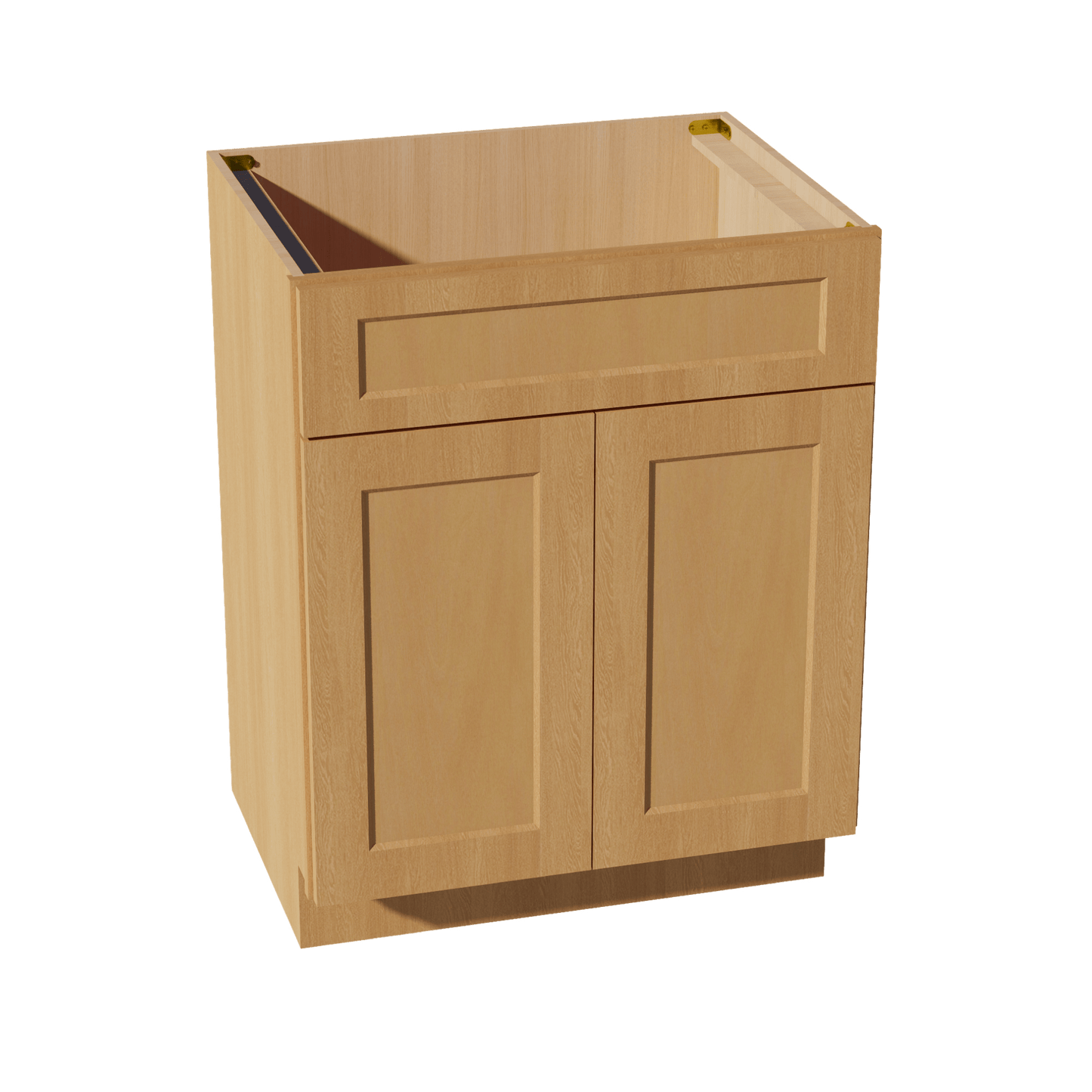 HT - VSB2721: Timber Wood Shaker 27"W x 34 - 1/2"H x 21"D 2 Doors & 1 False Drawer Vanity Sink Base Cabinets - NextCabinets