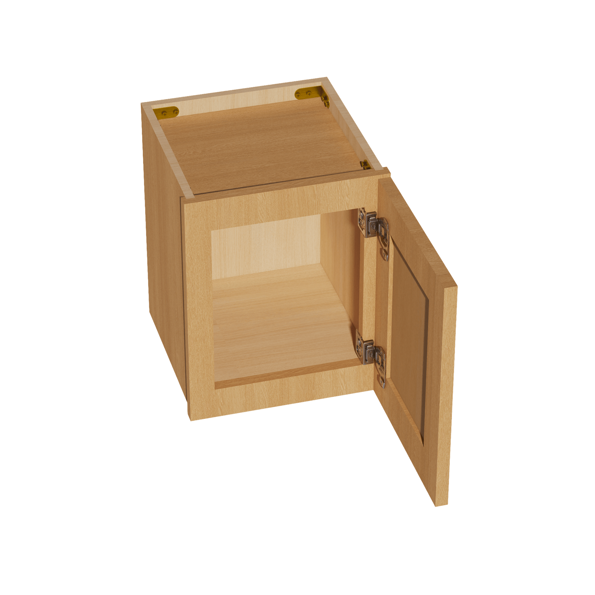 HT - W1215: Timber Wood Shaker 12"W x 15"H 1 Door Standard Wall Bridge Cabinet - NextCabinets