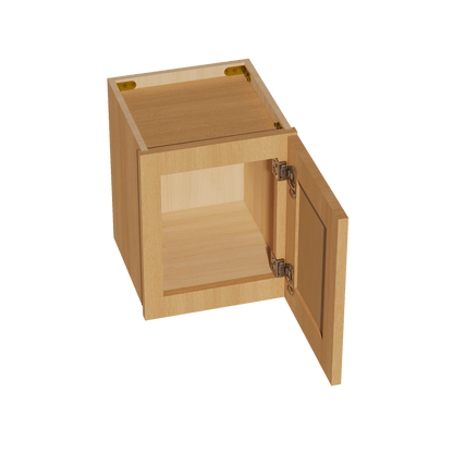 HT - W1215: Timber Wood Shaker 12"W x 15"H 1 Door Standard Wall Bridge Cabinet - NextCabinets