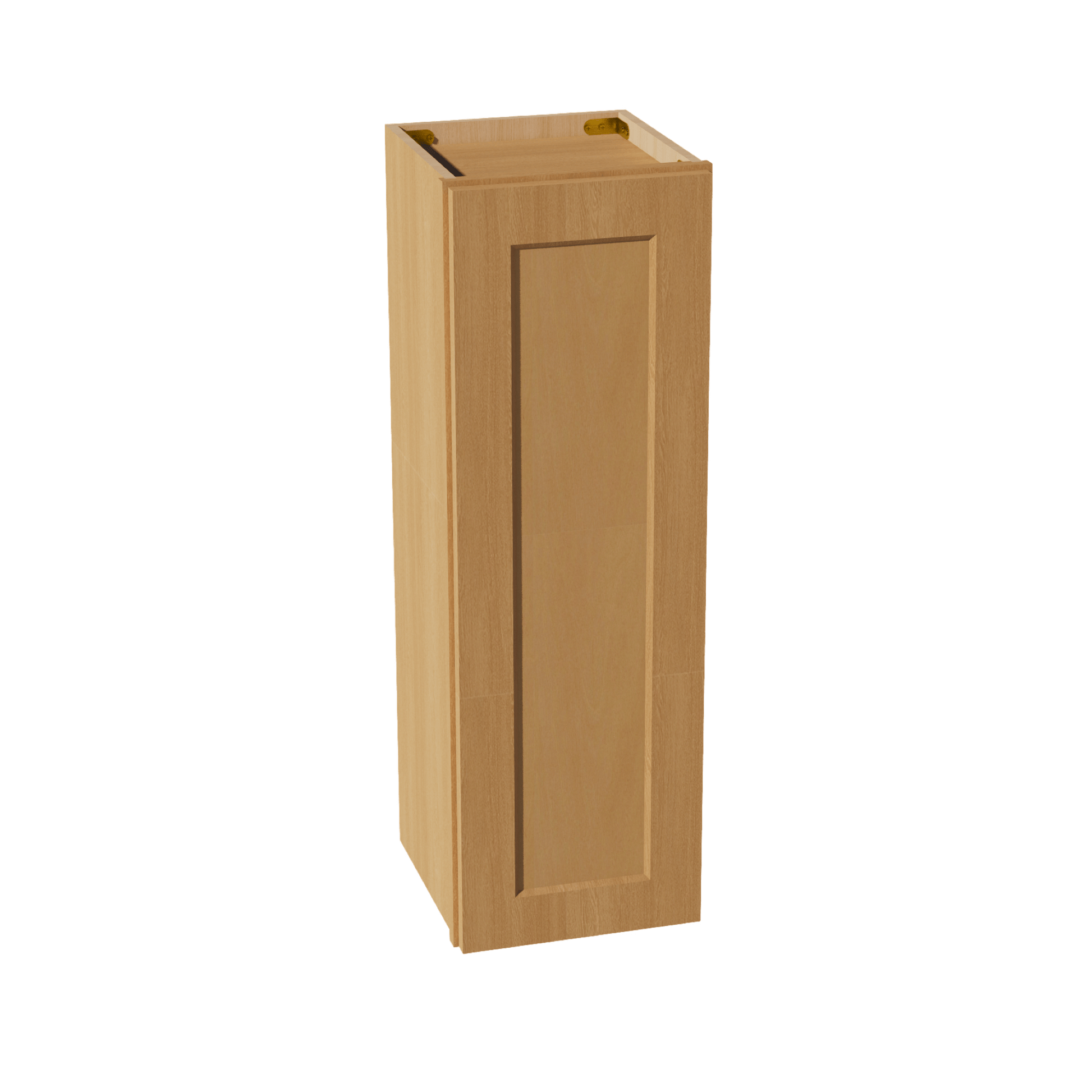 HT - W1236: Timber Wood Shaker 12"W x 36"H 1 Door & 2 Shelves Standard Wall Cabinet - NextCabinets