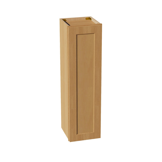 HT - W1242: Timber Wood Shaker 12"W x 42"H 1 Door & 3 Shelves Standard Wall Cabinet - NextCabinets