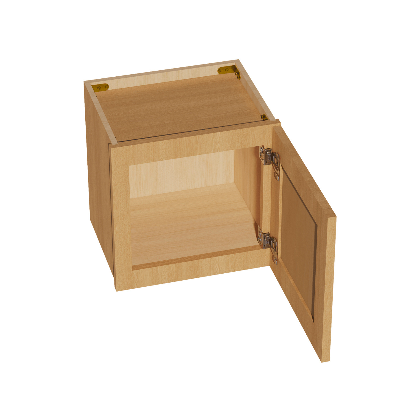 HT - W1515: Timber Wood Shaker 15"W x 15"H 1 Door Standard Wall Bridge Cabinet - NextCabinets