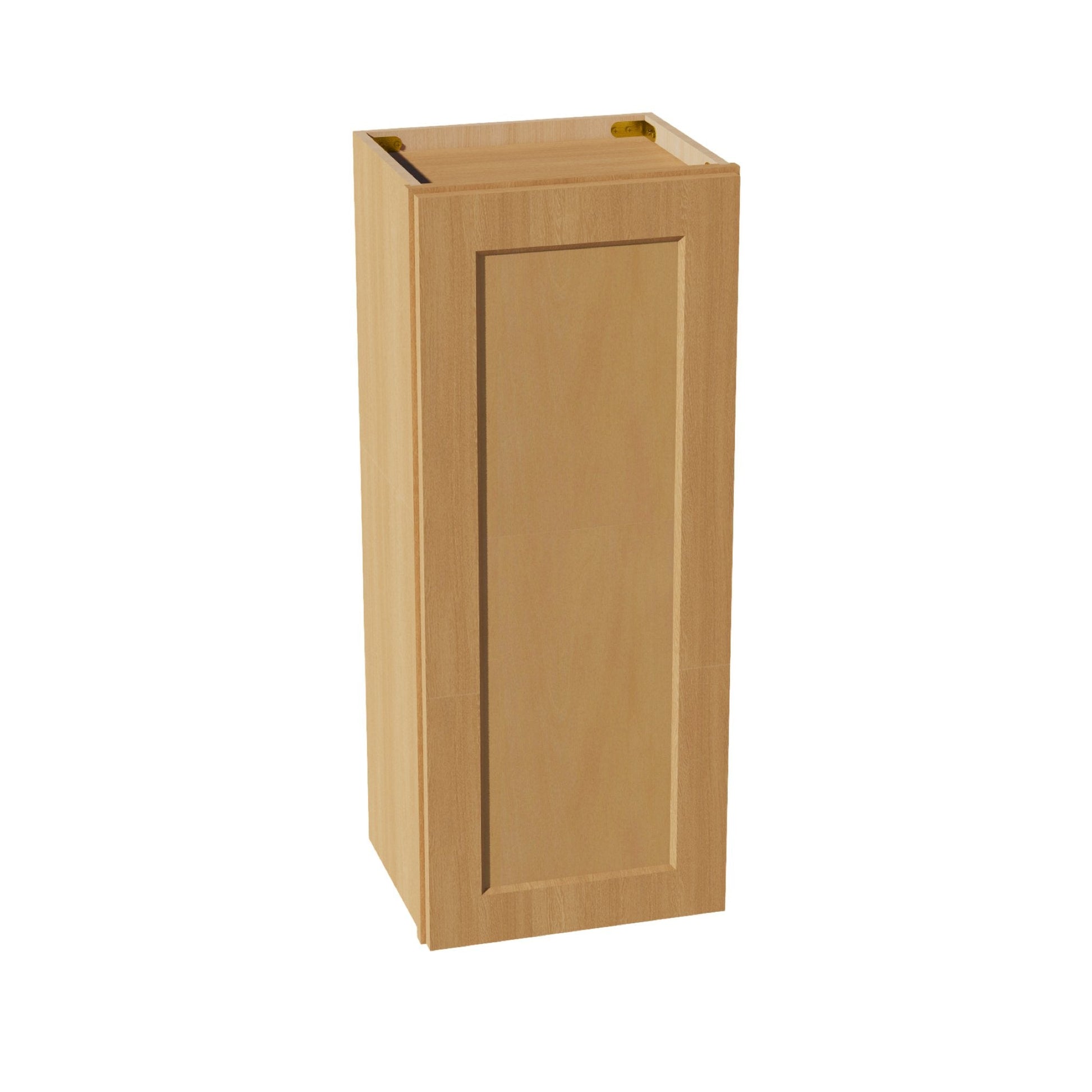 HT - W1536: Timber Wood Shaker 15"W x 36"H 1 Door & 2 Shelves Standard Wall Cabinet - NextCabinets