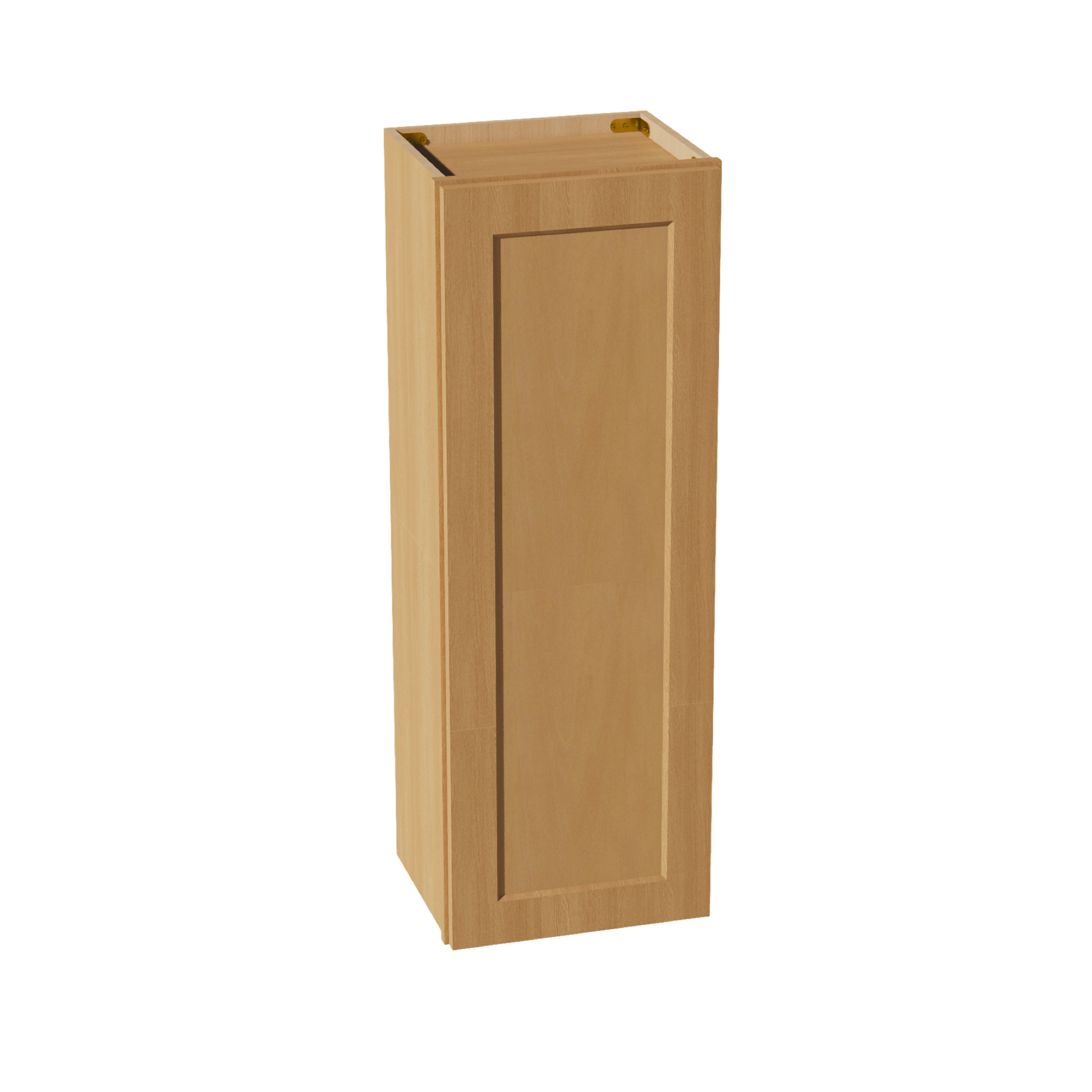 HT - W1542: Timber Wood Shaker 15"W x 42"H 1 Door & 3 Shelves Standard Wall Cabinet - NextCabinets