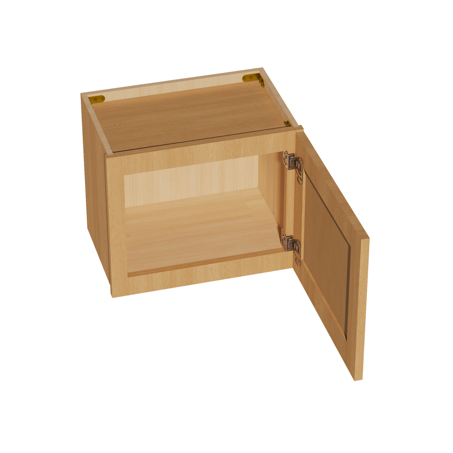 HT - W1815: Timber Wood Shaker 18"W x 15"H 1 Door Standard Wall Bridge Cabinet - NextCabinets