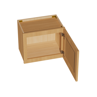 HT - W1815: Timber Wood Shaker 18"W x 15"H 1 Door Standard Wall Bridge Cabinet - NextCabinets