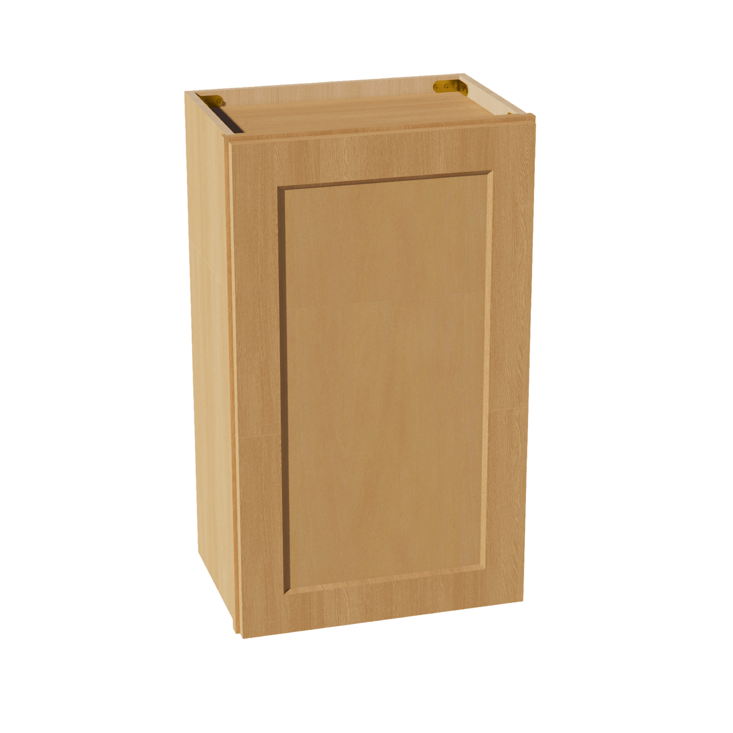HT - W1830: Timber Wood Shaker 18"W x 30"H 1 Door & 2 Shelves Standard Wall Cabinet - NextCabinets
