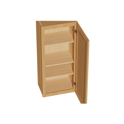 HT - W1842: Timber Wood Shaker 18"W x 42"H 1 Door & 3 Shelves Standard Wall Cabinet - NextCabinets