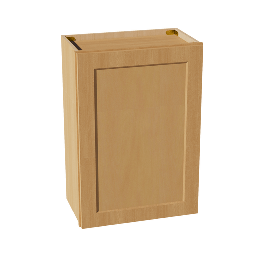 HT - W2130: Timber Wood Shaker 21"W x 30"H 1 Door & 2 Shelves Standard Wall Cabinet - NextCabinets