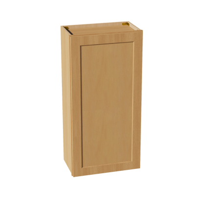 HT - W2142: Timber Wood Shaker 21"W x 42"H 1 Door & 3 Shelves Standard Wall Cabinet - NextCabinets