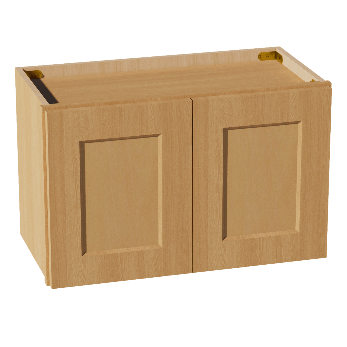 HT - W2415: Timber Wood Shaker 24"W x 15"H 2 Doors Standard Wall Bridge Cabinet - NextCabinets