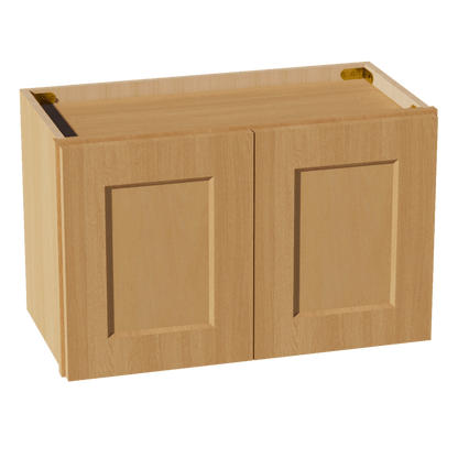HT - W2415: Timber Wood Shaker 24"W x 15"H 2 Doors Standard Wall Bridge Cabinet - NextCabinets