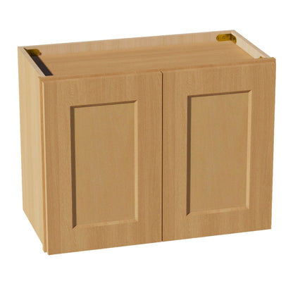HT - W2418: Timber Wood Shaker 24"W x 18"H 2 Doors Standard Wall Bridge Cabinet - NextCabinets