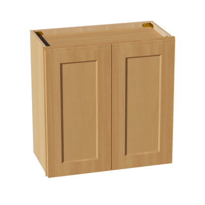 HT - W2424: Timber Wood Shaker 24"W x 24"H 2 Doors Standard Wall Bridge Cabinet - NextCabinets