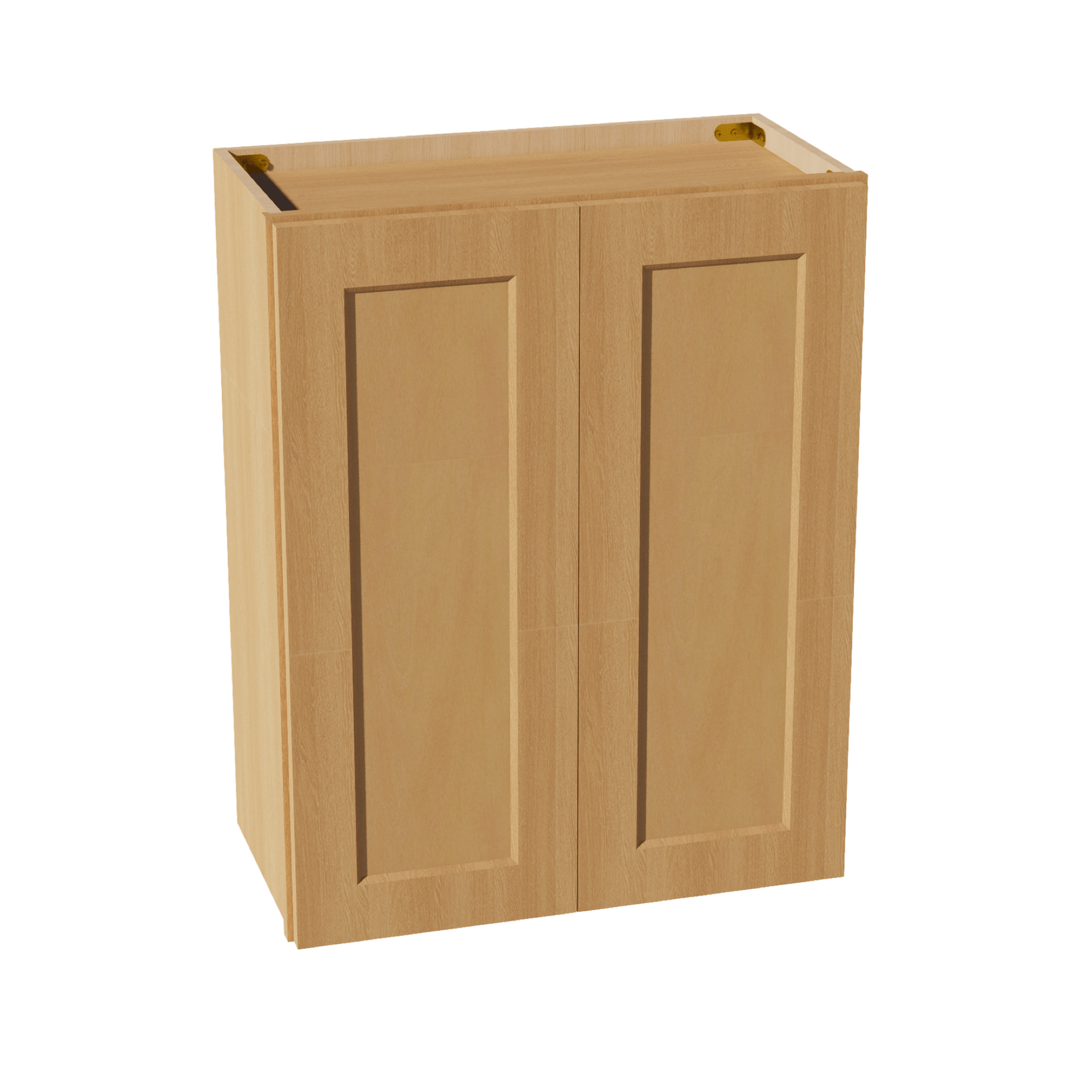 HT - W2430: Timber Wood Shaker 24"W x 30"H 2 Doors & 2 Shelves Standard Wall Cabinet - NextCabinets