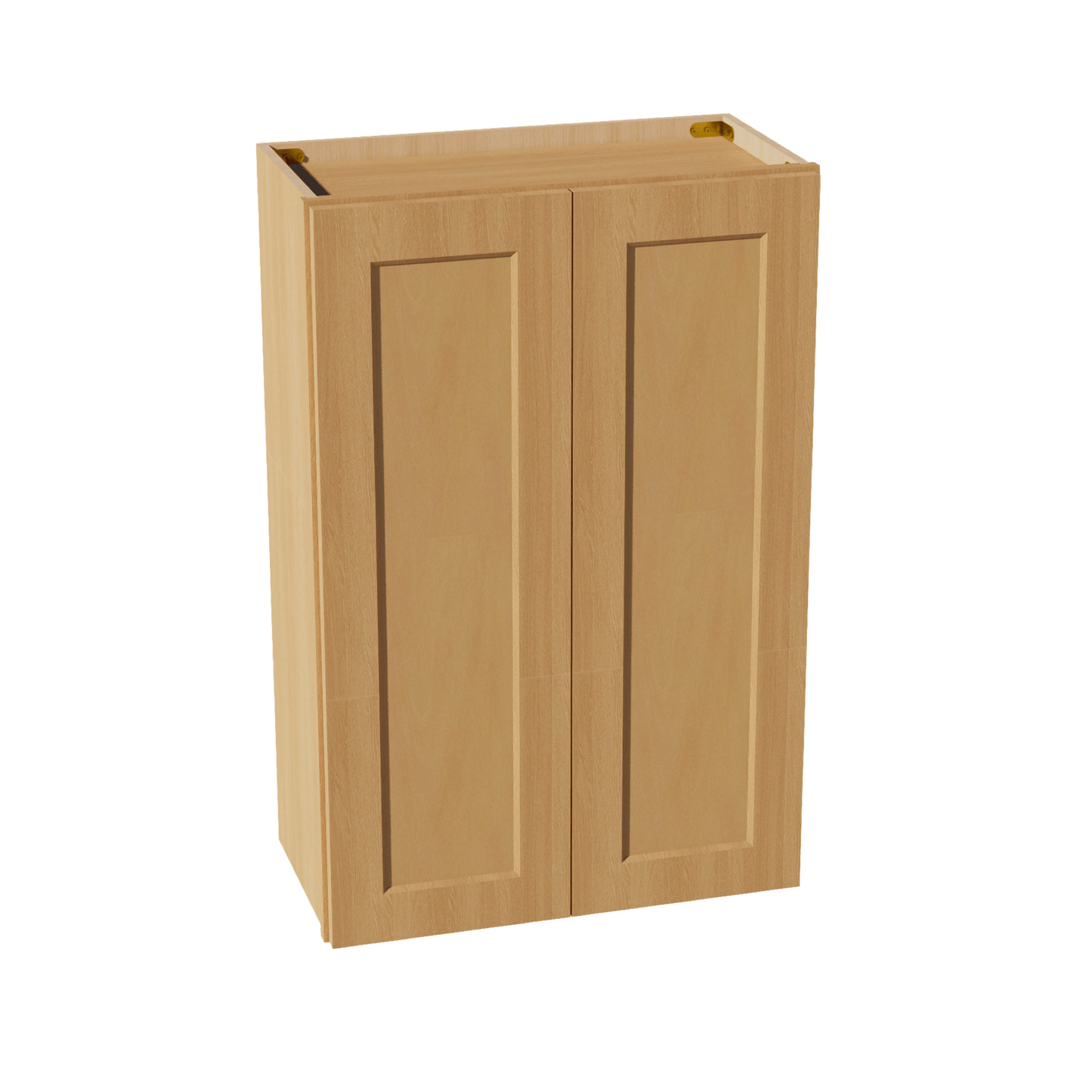 HT - W2436: Timber Wood Shaker 24"W x 36"H 2 Doors & 2 Shelves Standard Wall Cabinet - NextCabinets