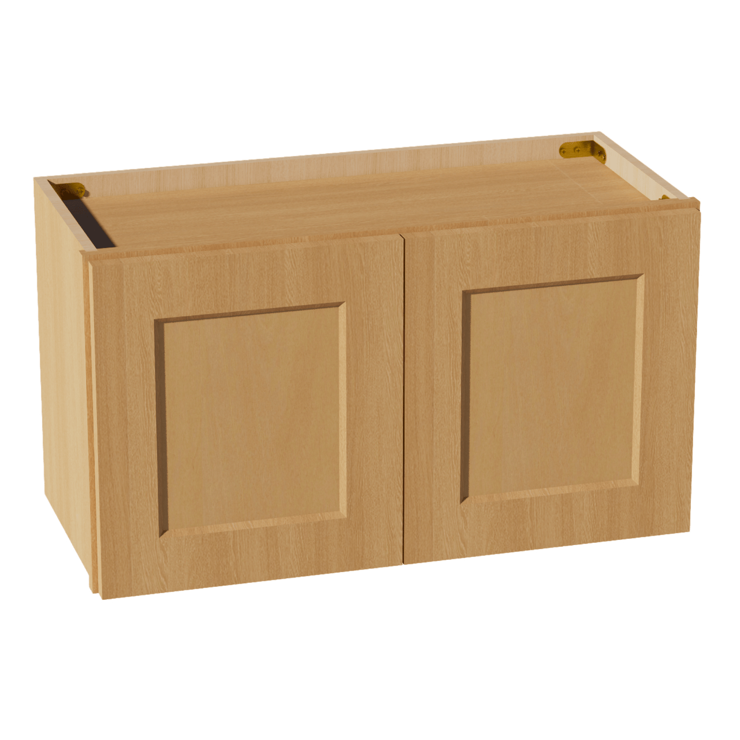 HT - W2715: Timber Wood Shaker 27"W x 15"H 2 Doors Standard Wall Bridge Cabinet - NextCabinets
