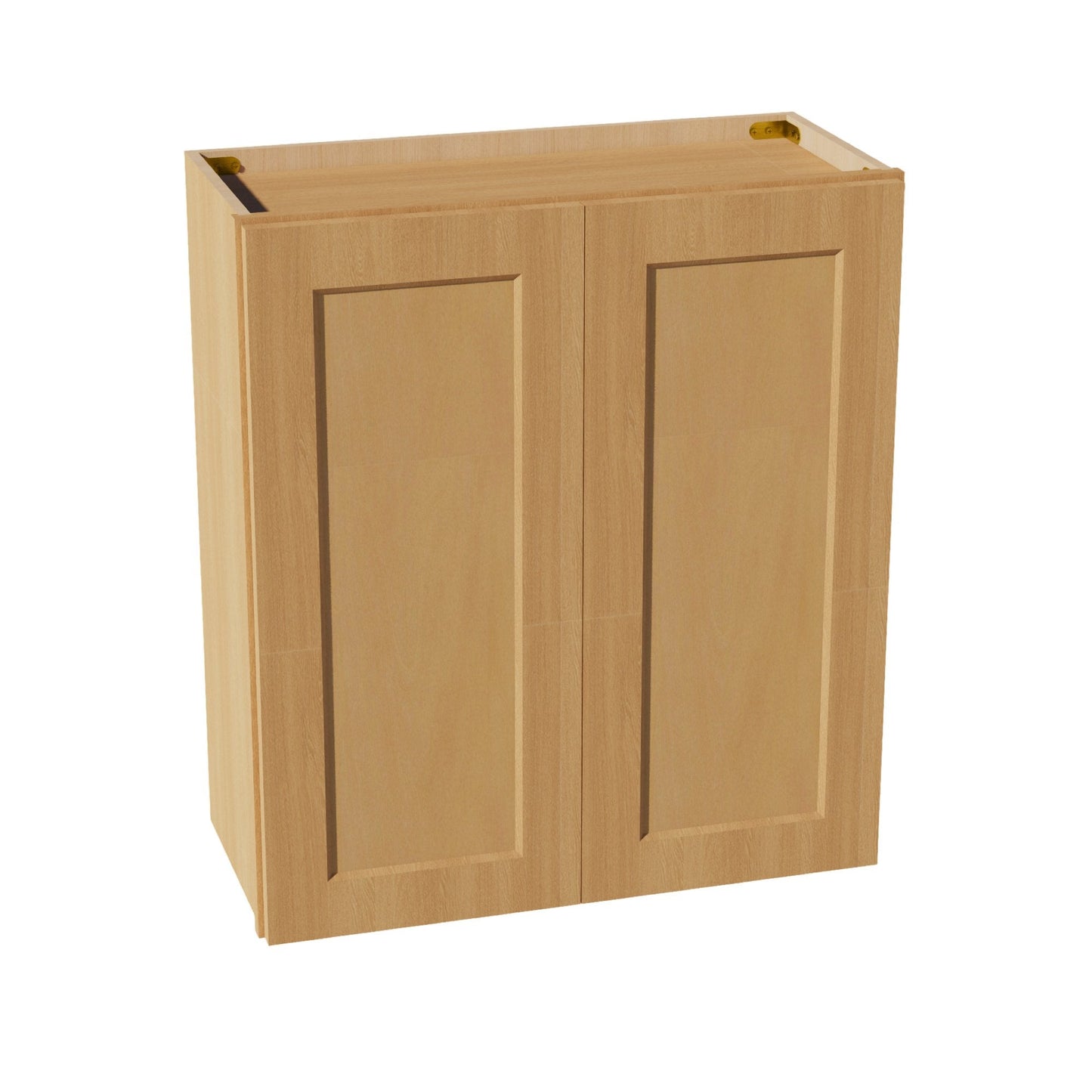 HT - W2730: Timber Wood Shaker 27"W x 30"H 2 Doors & 2 Shelves Standard Wall Cabinet - NextCabinets